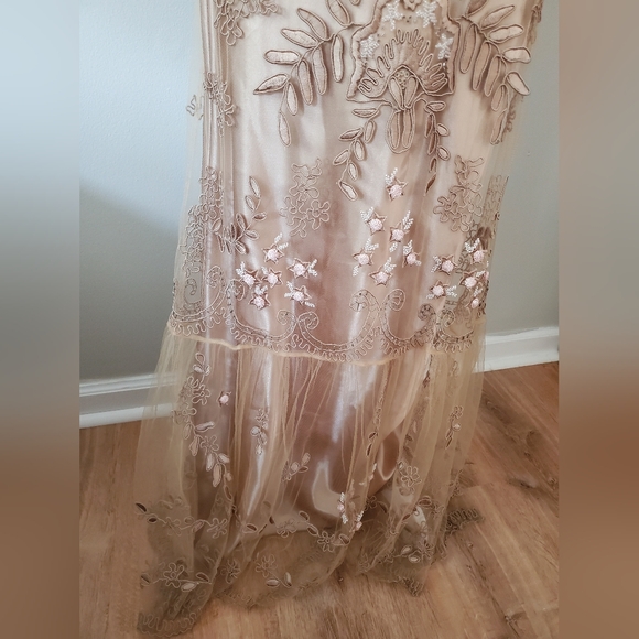 Sue Wong Nocturne Y2K Formal Dress Embroidered Beaded Size 4 - Picture 7 of 9